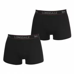 Lonsdale 2 Pack Trunks Mens