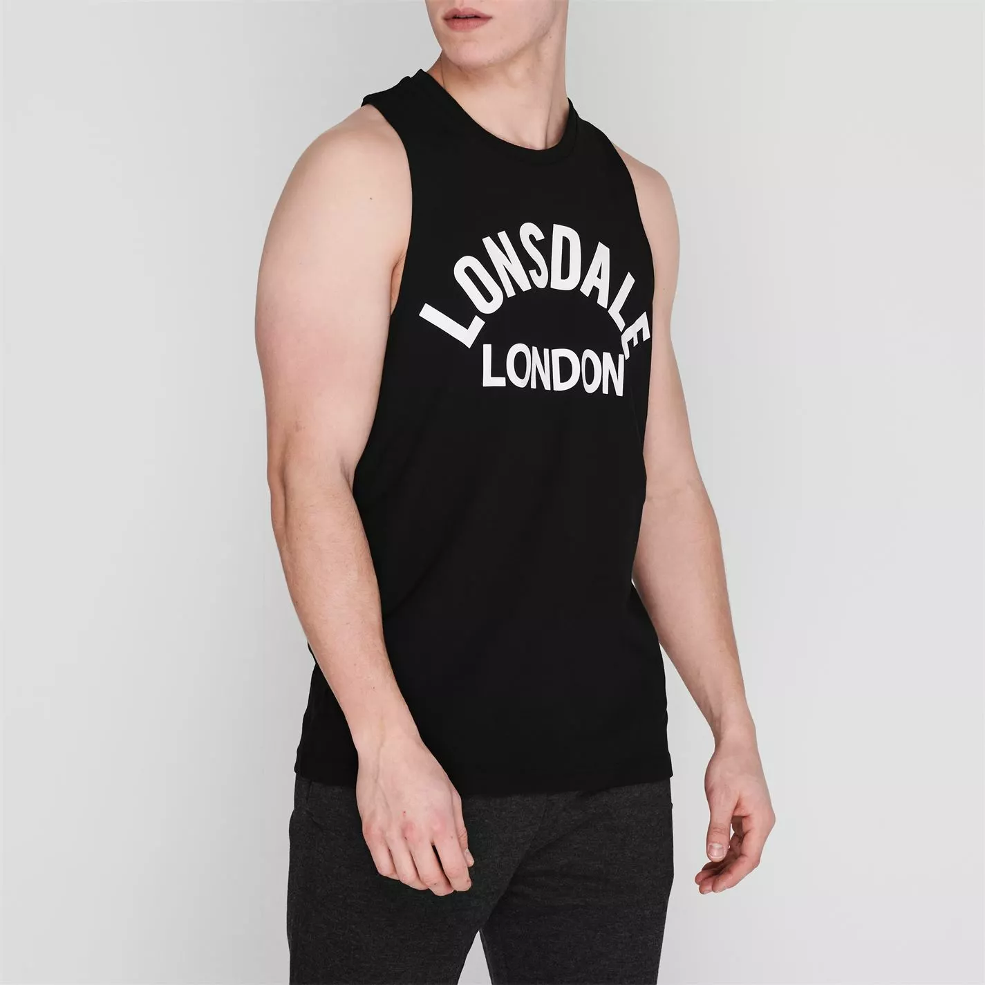 Lonsdale Muscle Vest Mens 4 Lonsdale Muscle Vest Mens - Image 2